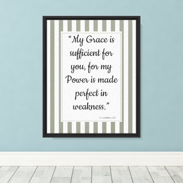 Personalized Christian Scripture for Hope Canvas Print (Insitu(Wood Floor))