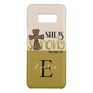 Personalized Christian She Is Strong Proverbs 31 Case-Mate Samsung Galaxy S8 Case