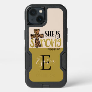 Personalized Christian She Is Strong Proverbs 31 iPhone 13 Case