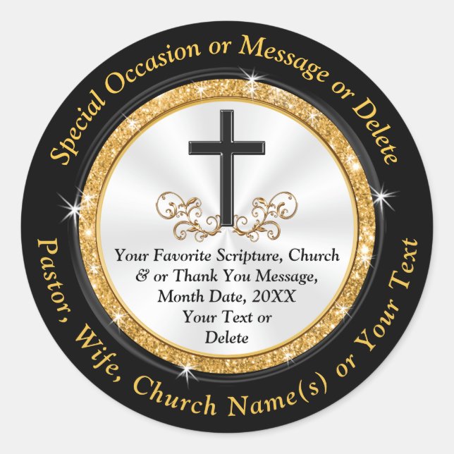 Personalized Christian Stickers for Any Occasion (Front)
