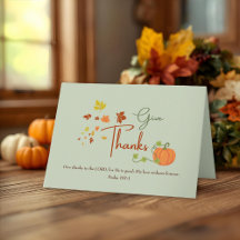 Personalized Christian Thanksgiving | Family Name