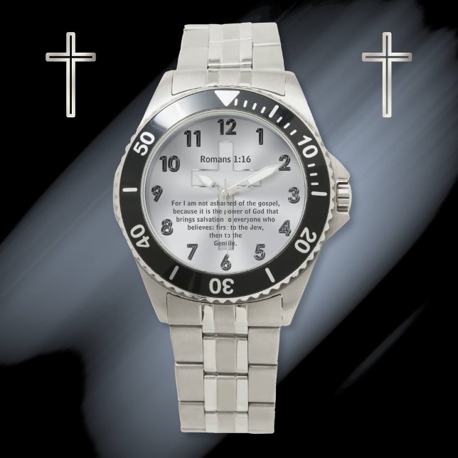 Personalized, Christian Watch for Men or Women (Christian Watches for Men and Women. Good gifts for Pastors. Gift ideas for Pastor anniversary. )