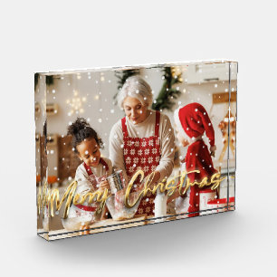 Personalized Christmas Acrylic Photo Block
