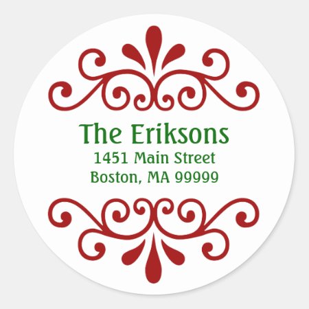 Personalized Christmas Address Labels