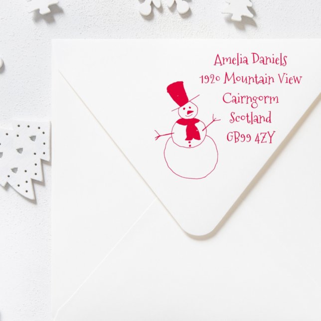 Personalized Christmas Address Self-inking Stamp (Creator Uploaded)
