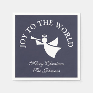 Personalized Christmas angel paper nakpins Napkins