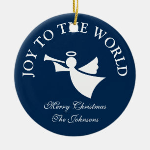 Personalized Christmas angel tree ornament