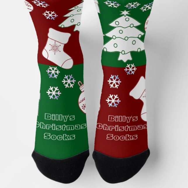 Personalized Christmas Art Socks (Creator Uploaded)