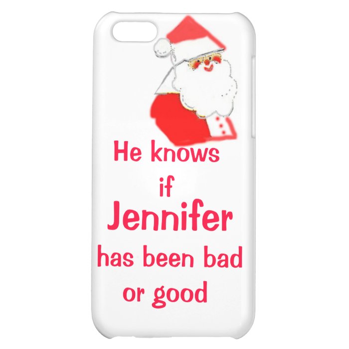 Personalized Christmas Been Bad or Good iPhone 5C Covers