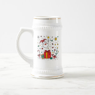 Personalized Christmas Beer Stein