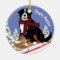 Personalized Christmas Bernese Mt Dog Sledding