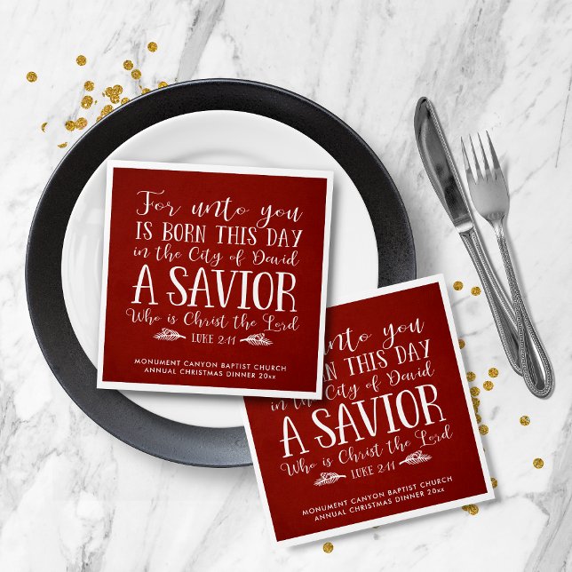 Personalized Christmas Bible Verse Typography Napkins (Personalized Christmas Bible Verse Typography Napkins)