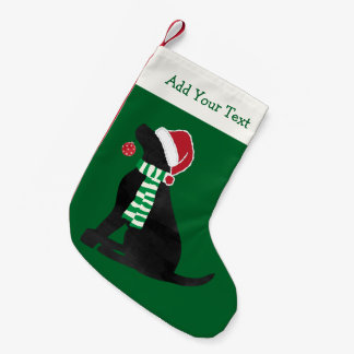 Personalized Christmas Black Lab Holiday Dog Small Christmas Stocking