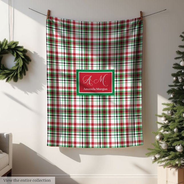 Personalized Christmas Blanket Classic Plaid Gift (Personalized Christmas Blanket Classic Plaid Gift)