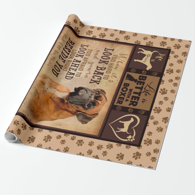 Personalized Christmas Blanket, Life Is Better Wit Wrapping Paper (Unrolled)