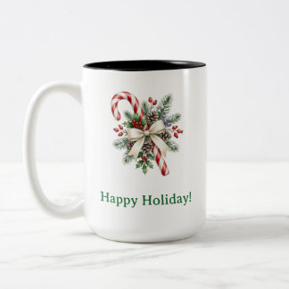 Personalized Christmas Candy Cane Mug
