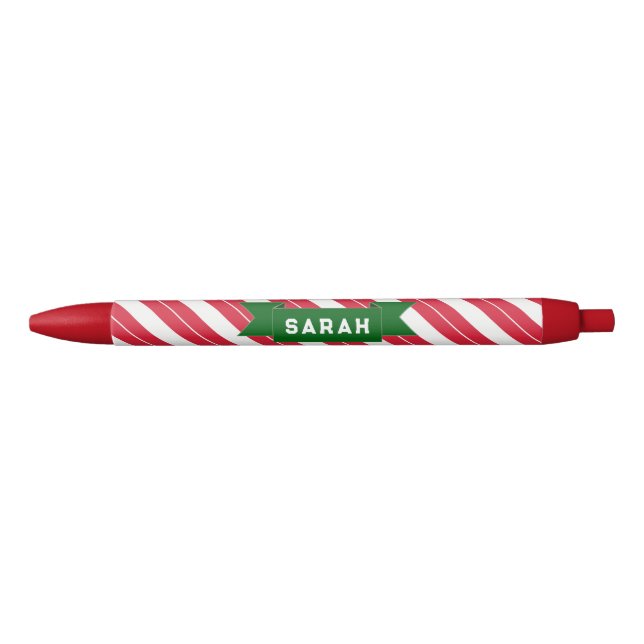 Personalized Christmas Candy Cane Pen (Front)