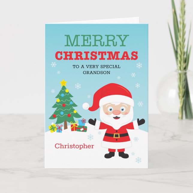 Personalized Christmas Card for Kids (Front)