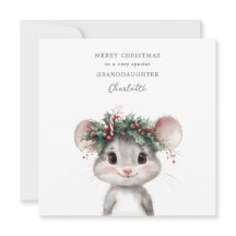 Personalized Christmas Card Granddaughter