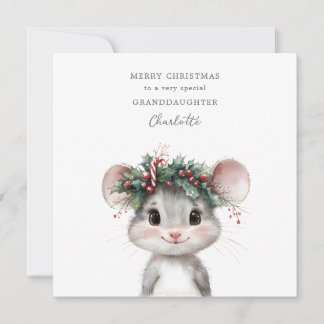 Personalized Christmas Card Granddaughter