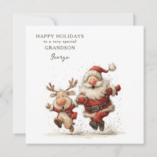 Personalized Christmas Card Grandson