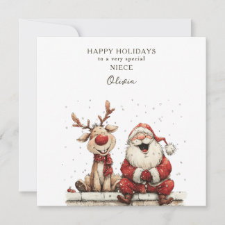 Personalized Christmas Card Niece