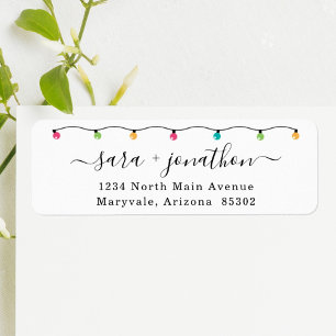 Personalized Christmas Card Return Address Labels