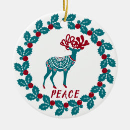 Personalized Christmas Ceramic Ornament