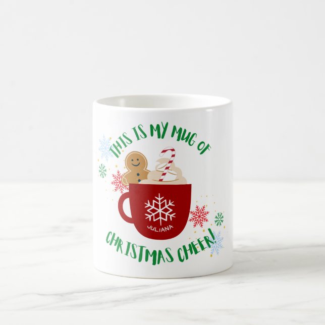 Personalized Christmas Cheer Mug (Center)
