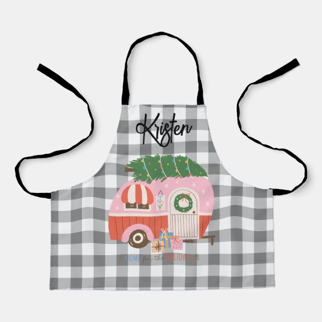 Personalized Christmas Child Size Apron (Front)