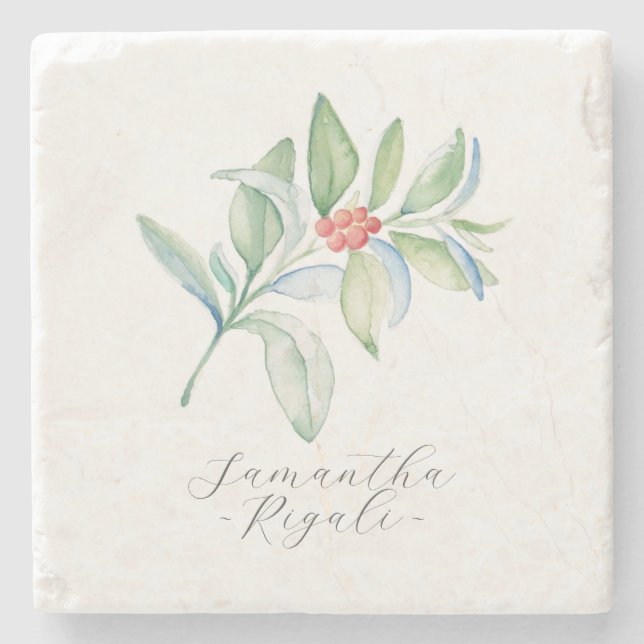 Personalized Christmas Coasters (Front)