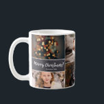 Personalized, Christmas, Collage 6 Photos, Chalk Coffee Mug<br><div class="desc">Imagine giving them this customized mug for their Christmas hot cocoa. Personalize as desired. Discover the complete design collection from our shop.</div>