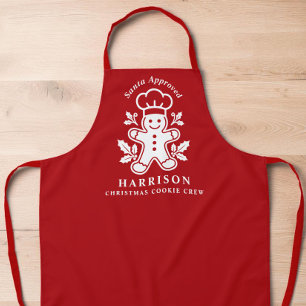 Personalized Christmas Cookie Crew Apron