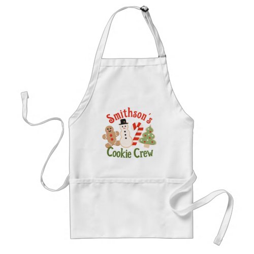 Personalized Christmas Cookie Crew Aprons
