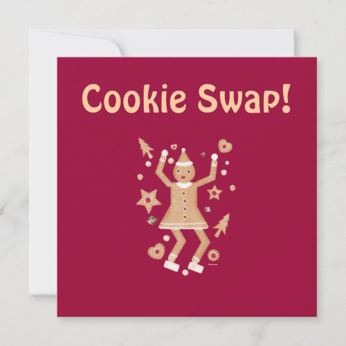 Personalized Christmas Cookie Swap Invitation