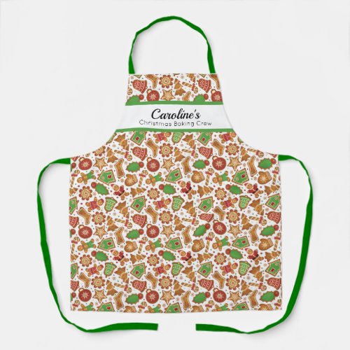 Personalized Christmas Cookies Apron