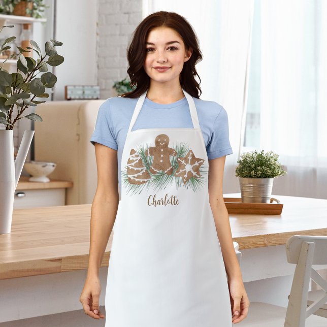 Personalized Christmas Cookies  Apron (Creator Uploaded)