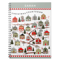 personalized Christmas Countdown Notebook