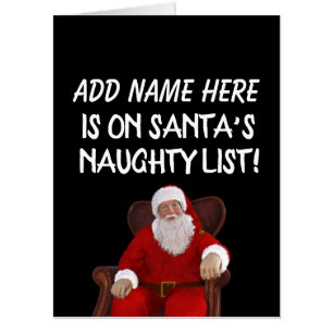 PERSONALIZED CHRISTMAS CUSTOM NAME GIANT CARD