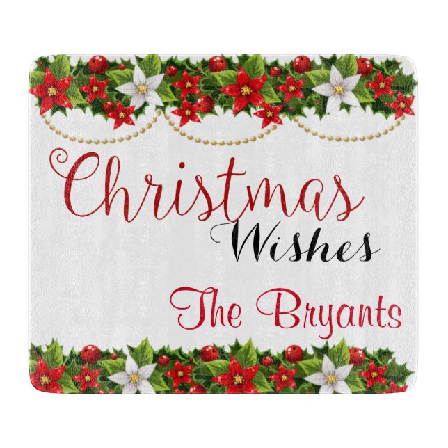 Personalized Christmas Cutting Board (Front)