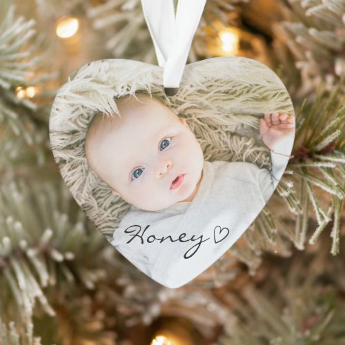 personalized Christmas Decor, Custom family photo Ornament