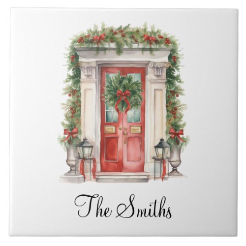 Personalized Christmas Decorations Home Custom  Ceramic Tile