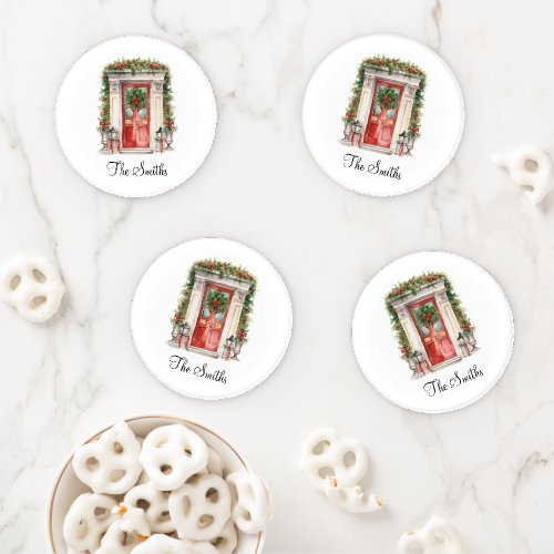Personalized Christmas Decorations Home Custom  Coaster Set
