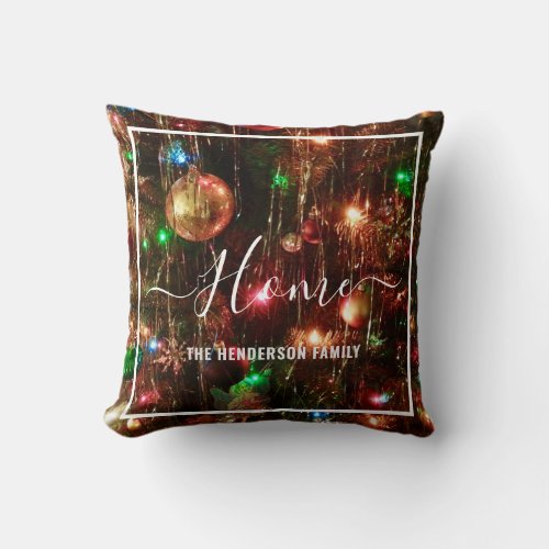 Personalized Christmas Decorative Throw Pillow