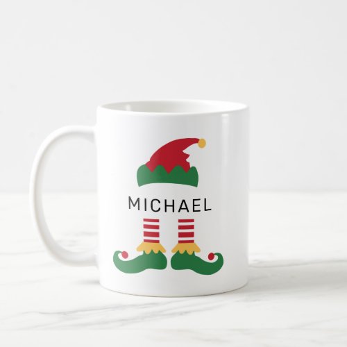 Personalized Christmas Elf Coffee Mug