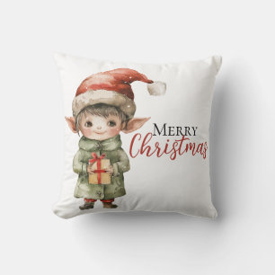Personalized Christmas Elf Pillow – Custom Holiday