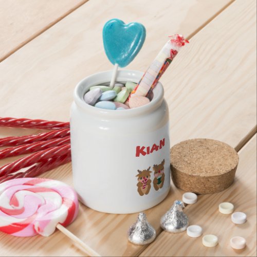Personalized Christmas Family Candy Jar