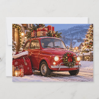 Personalized Christmas Family Name Holiday Card