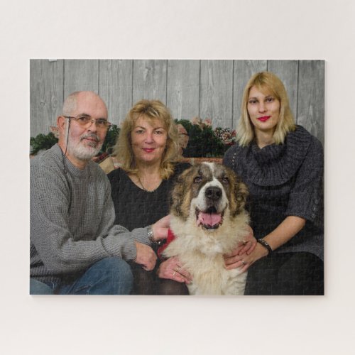 Personalized Christmas Family Photo 520 Pc Puzzle