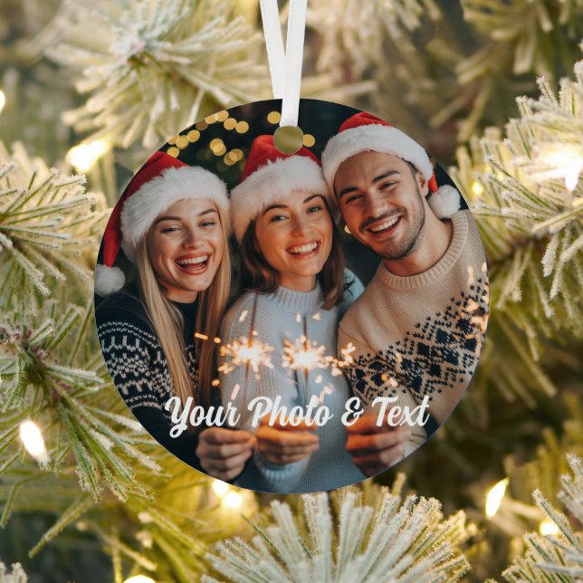 Personalized Christmas Family Photo Ornament 2025 (Insitu)